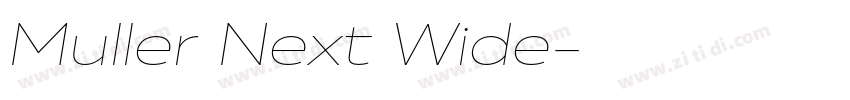 Muller Next Wide字体转换